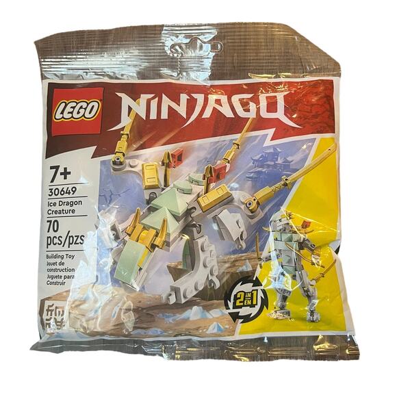 Lego 2023 Ninjago Ice Dragon Creature 30649 Poly Bag - Picture 1 of 2